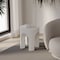 Leisuremod Crus Modern 18 in Round Fiberstone Side Table, 260 lb Capacity, Weather-Resistant, Fully Assembled CST17W - alternate 9