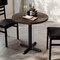Flash Furniture Bennett 30 in Round Solid Wood Commercial Indoor Tabletop, Dark Brown, 22 in x 22 in Table Height GSF-RD30-DKBRN-T2222-GG - alternate 9