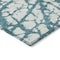 Homeroots 10' X 14' Teal Blue And Ivory Abstract Washable Indoor Outdoor Area Rug 614394 - alternate 9