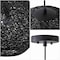 Jonathan Y Lacey 16 in. 1-Light Modern Bohemian Woven Paper Rope Round Globe LED Pendant, Black JYL1135B - alternate 11