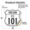 Signmission Oregon Route Marker Shield Sign Us 101, 18 Inch X 18 Inch, Vinyl Decal SHI-D-18-427 - alternate 4