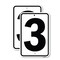 Signmission Sign with Number 3, 18'' X 24'' 2 Signs, Heavy Gauge Aluminum, 2PK A-1824-2PACK-22896 - alternate 1