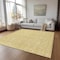 Homeroots 9' X 12' Gold And Ivory Floral Washable Indoor Outdoor Area Rug 581868 - alternate 8