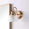Jonathan Y Virginia 5.75" 1-Light Metal/Glass LED Vanity Light, Brass Gold JYL7407B - alternate 9