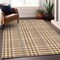 Homeroots 3' X 5' Brown Beige And Beige Plaid Washable Indoor Outdoor Area Rug 601500 - alternate 8