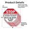 Signmission Stop Hearing Protection & Safety Gl, 4 inch X 4 inch, Vinyl Decal, 5PK OC-D-5PACK-4-220 - alternate 4