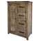 Homeroots 37" Brown Solid Wood Four Drawer Chest 524592 - alternate 1