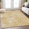 Homeroots 8' X 10' Gold And Ivory Geometric Washable Indoor Outdoor Area Rug 595070 - alternate 9
