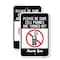Signmission Please Be Sure Cell Phones Are Turned Off Thank Yo, 12'' X 18'' 2 Signs, Heavy Gauge Aluminum, 2PK A-1218-2PACK-24885 - alternate 1