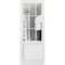Sartodoors Slab Barn Door Panel, Felicia 3599 White Silk with Clear Glass, Sturdy Finished Doors, Pocket Clo FELICIA3599S-WS-3096 - alternate 1