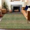 Homeroots 3' X 5' Fern Green Striped Washable Indoor Outdoor Area Rug 608807 - alternate 9