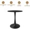 Leisuremod Bristol Modern Round Dining Table with MDF Wood Top and Steel Pedestal Base BTBL-24BLS - alternate 8