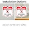 Signmission No Trespassing Shield Sign Not A Hiking, 4 inch X 4 inch, Vinyl Decal, 2PK SHI-D-2PACK-4-414 - alternate 4