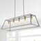 Jonathan Y Floyd 38" 5-Light Bohemian Farmhouse Iron Adjustable LED Pendant, Grey/Brass Gold JYL7521C - alternate 13