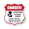 Signmission Pregnant Women Shield Sign Danger! Atten, 12 Inch X 12 Inch, Vinyl Decal SHI-D-12-433 - alternate 1