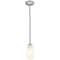 Access Lighting Champagne, Pendant, Brushed Steel Finish, White Stone Glass 28012-1R-BS/WHST - alternate 6