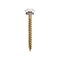 Grk Fasteners Cabinet Screw, 1-1/2" L, Washer Head, Star Drive, Zip-Tip Point, Powder-Coated Steel, White, 80PK 120670 - alternate 1