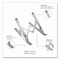 Otm Essentials Portable Laptop Riser Stand, 11.85in x 2.5in to 5.5in, Silver OB-A2E - alternate 4