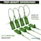 Kable Kontrol Pull Tight Cable Zip Tie Seals, Numbered Tamper Evident, 12in L, 50 Lbs Strength, Green, 50PK CTPT-12-50-GN - alternate 6