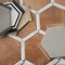 Apollo Tile Aureole 8.66 in. x 9.84 in. Matte Terra Mauve and White Porcelain Hexagon Wall and Floor Tile (8.07 sq ft/case) - 18 Sheets APLENC88COTA - alternate 10