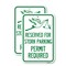 Signmission Reserved for Stork Parking Permit Required With Graphi, 12'' X 18'', Heavy Gauge Aluminum, 2PK A-1218-2PACK-23172 - alternate 1