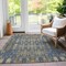 Homeroots 8' X 10' Blue Taupe And Beige Moroccan Washable Indoor Outdoor Area Rug 577190 - alternate 9