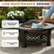 Pure Garden 32-Inch Outdoor Round Metal Wood Burning Firepit/Fireplace, Bronze 50-FP188 - alternate 6