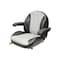 Uni Pro 1110 Seat Top Assembly, Black/Silver Vinyl 8467 - alternate 1