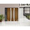 Vdomdoors Steel Double Doors Deux 1713 Natural Oak Black Sidelight Exterior Window Stainless Inserts Single M DEUX1713DEXD-OAKB-LH-W72+16 x H80 - alternate 7