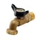 Everflow MIP/SWT Inletx3/4" MHT Outlet Sillcock Hose Bibb with Quarter Turn Handle, Cast Brass 1/2" 46121-NL - alternate 1