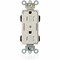Leviton Straight Blade Receptacle, 5-15R, 15 A, 125V AC, Surface Mount, Self-Grounded MT162-2T - alternate 1