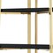 Homeroots 69" Black Stainless Steel and Wood Four Tier Etagere Bookcase 544730 - alternate 9