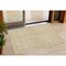 Homeroots 3' X 5' Gold And Beige Damask Washable Indoor Outdoor Area Rug 595145 - alternate 1