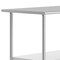 Flash Furniture Reese 24x72 Portable Work Table, Stainless Steel Top Shelf and Adjstbl Glvnzd Steel Undershelf NH-WT-2472-GG - alternate 7