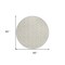 Homeroots 8' Beige And Ivory Round Ogee Washable Indoor Outdoor Area Rug 601526 - alternate 9