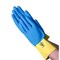 Vguard Neoprene coated latex, 12 in L, 28.0 mil, Blue/Yellow, MD, 288 PK C37B68 - alternate 1