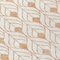 Homeroots 8' Salmon And Beige Round Geometric Washable Indoor Outdoor Area Rug 595765 - alternate 8