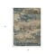 Homeroots 3' X 5' Teal Blue And Beige Abstract Washable Indoor Outdoor Area Rug 630939 - alternate 8