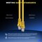 Maximm Cat6 Ethernet Cable 25ft 10Gbps 550MHz UTP, 50PK, Yellow, 50PK CAT6CCA-25YL-50PK - alternate 2