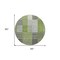 Homeroots 8' Green And Olive Green Round Striped Washable Indoor Outdoor Area Rug 581697 - alternate 8