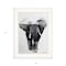 Homeroots Elephant Walk 1 White Framed Print Wall Art 405082 - alternate 4
