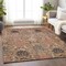 Homeroots 3' X 5' Khaki Terra Cotta And Black Damask Washable Indoor Outdoor Area Rug 603317 - alternate 8
