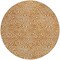 Homeroots 8' Copper And Beige Round Abstract Washable Indoor Outdoor Area Rug 599744 - alternate 7