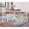 Whitewood Industries Rectangular Fixed Top Extension Pedestal Dining Table W/ 2 Counter Height Stools, 36 in W, 48 in H K79-36RXT-6B-S102-2 - alternate 4