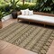 Homeroots 9' X 12' Brown And Taupe Quatrefoil Washable Indoor Outdoor Area Rug 583238 - alternate 1