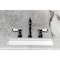 Kingston Brass Widespread Bathroom Faucet with Brass Pop-Up, Matte Black KB1970BPL - alternate 6