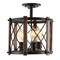 Jonathan Y Ferme 14" 3-Light Iron Rustic Farmhouse LED Flush Mount, Brown/Oil Rubbed Bronze JYL7502A - alternate 1