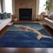 Homeroots 3' X 5' Blue And Brown Animal Print Washable Indoor Outdoor Area Rug 630963 - alternate 7