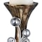 Homeroots 20" Ornate Faux Crystal Tabletop Pillar Candle Holder 468336 - alternate 6