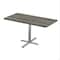 Correll Rectangle Cafe Table W/ Cross Base, 48 in W, 30 in L, 29 in H, Particleboard Top SCT3048-52-98-52 - alternate 1